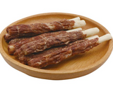 Petio Natural Ingredient Additive-Free Beef Wrapped Chew for dogs.