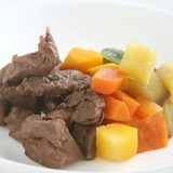Packun Food Pouch: Japanese Bite-Sized Venison Steak & Vegetables 80g, for Dog & Cat, No Additives.